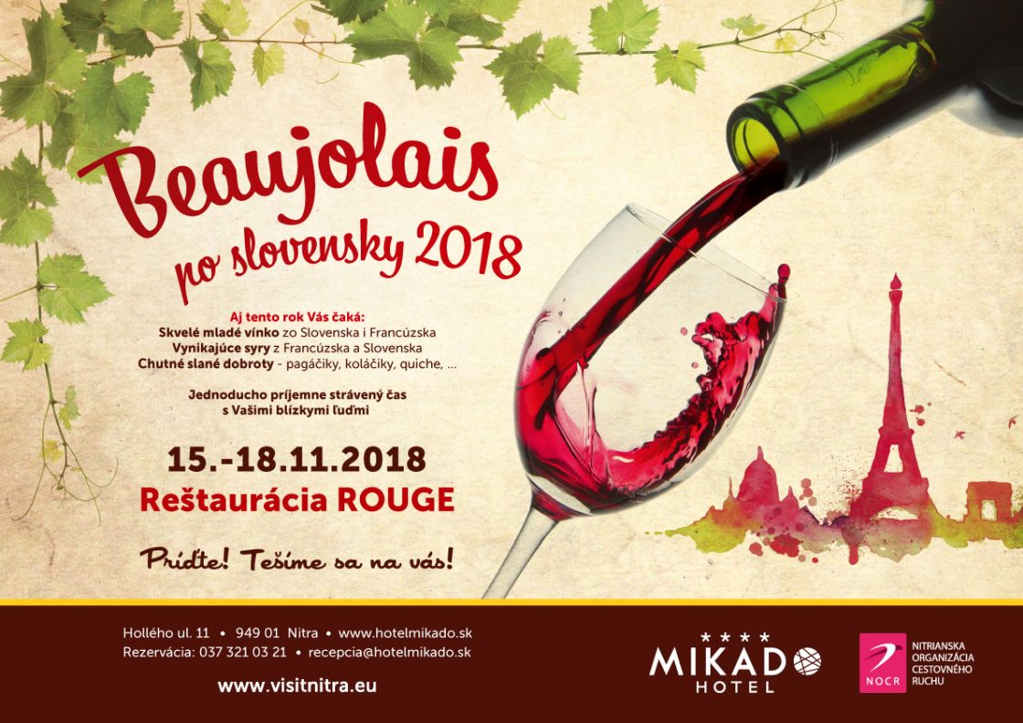 Pozývame do hotela MIKADO na sviatok Beaujolais 2018